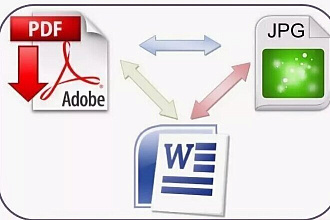 Конвертация из pdf, jpg, картинок в Word