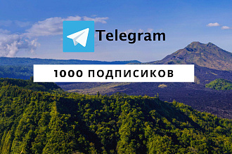 1000 подписчиков на Telegram канал