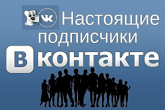 VK подписчики ЖИВЫЕ