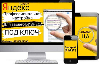Профессиональная настройка Яндекс. Директ + РСЯ. Под ключ