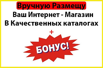 Ручное размещение вашего Интернет-Магазина в Каталогах