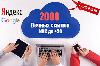 Размещение 2000+ профильных ссылок на сайтах с ИКС до 3000