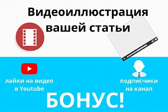 Видеоиллюстрация вашей статьи