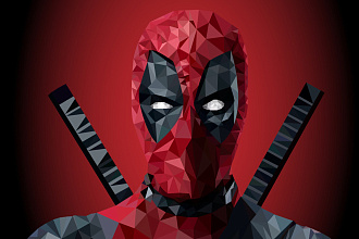 Создам ваш портрет в стиле Low poly