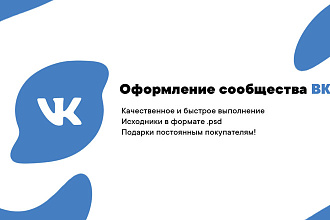 Оформление сообщества ВКонтакте