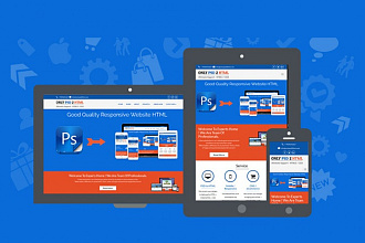Сверстаю сайт из PSD на html5 и css3 с использованием фреймвоков