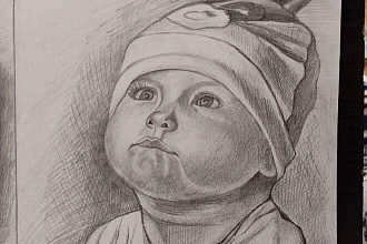 Напишу Ваш портрет карандашом по фото, выполню любой другой рисунок