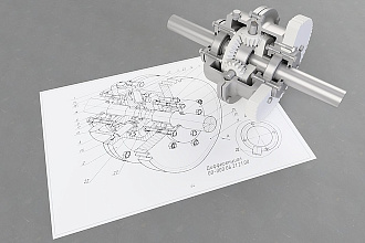 Создам 3D модель в Autodesk Inventor