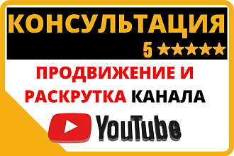 Консультация по Youtube. Вопросы продвижения, настройки, ошибки