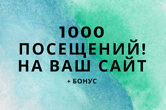 3000 посещений на ваш сайт