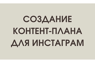Контент-план для Инстаграм