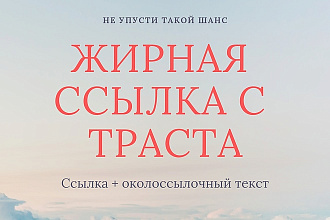 Вечная ссылка + околоссылочный текст на трастовом ресурсе