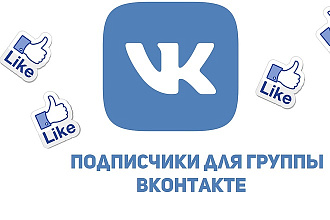 1000 реальных подписчиков для группы вконтакте