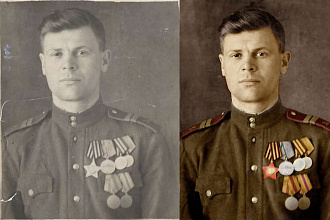 Ретушь и колоризация фото