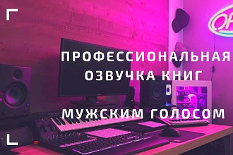 Профессиональная озвучка книг мужским голосом