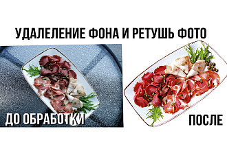 Удаление фона и обработка 10 фото