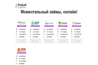 Шаблон WordPress микрозаймы, финансовые офферы адаптивный