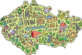Нарисую географическую карту любой страны, города в дудл стиле