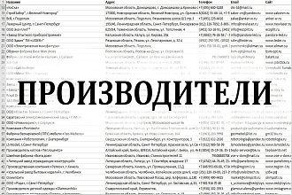 База производителей - 16 930 организаций