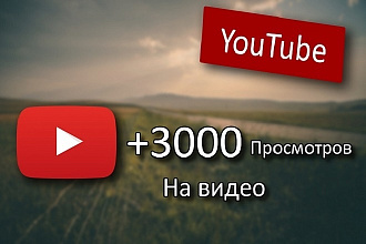 3000 просмотров НА ЮТУБ