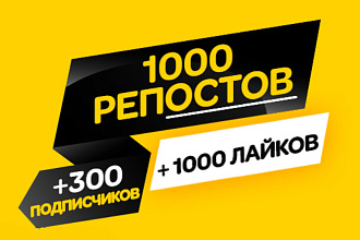 Пакетное предложение. Репосты лайки и подписчики