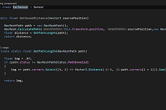 Разработка скриптов к игре на Unity 3D
