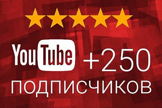 +250 подписчиков YouTube