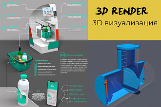 Создам 3d модель - визуализацию - любой сложности в короткий срок