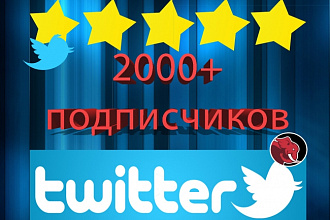 2000 подписчиков Twitter