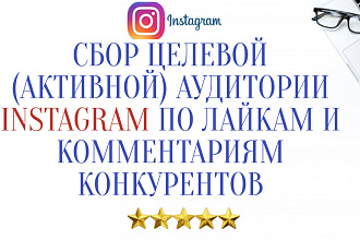 Соберу целевую аудиторию Instagram по лайкам и комментариям