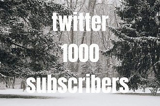 1000 подписчиков в Twitter