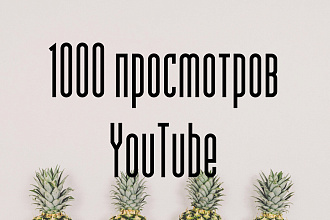 1000 просмотров YouTube