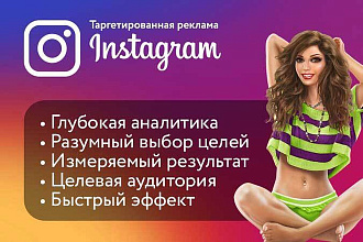 Реклама, таргетинг в Instagram. Анализ, настройка, ведение, отчеты