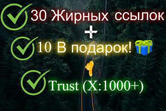 40 жирных и вечных ссылок с trust сайтов