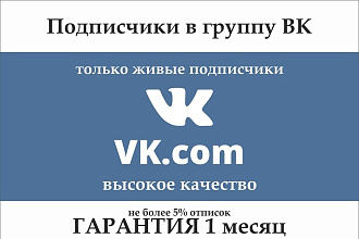 Приведу в вашу группу ВК 500 живых подписчиков, без ботов