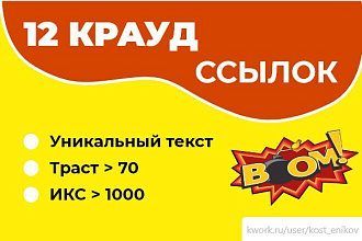 15 ссылок на 15 форумах. Комментарии в новых темах