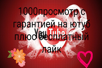 1000 просмотр с гарантией