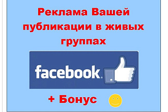Фейсбук секреты рекламы - Ваша публикация в больших и живых группах