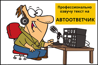 Профессионально озвучу мужским голосом Ваш автоответчик, на русском