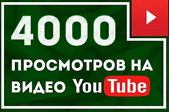 4000 просмотров Вашего ролика