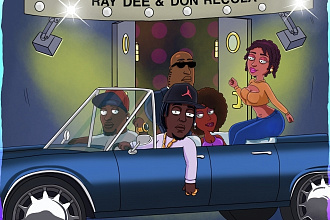 Нарисую обложку для трека, альбома, в стиле family guy по фото
