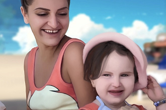 Рисую цифровые портреты по фотографиям