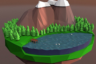 Создам Low Poly Сцену или Модель