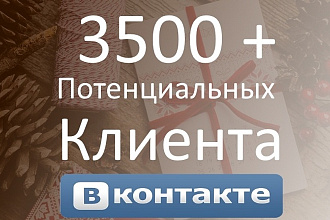 3500 потенциальных клиентов на ваши подарочные товары и услуги