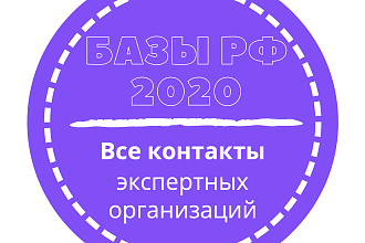 База экспертных организаций. 71381 шт. в базе