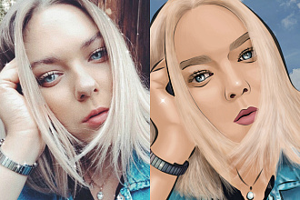 Нарисую ваш портрет в Photoshop