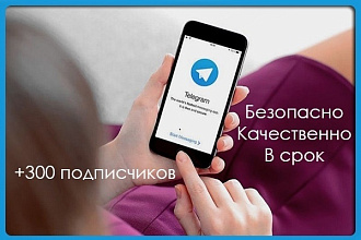 Добавлю на Ваш Telegram канал 300 подписчиков
