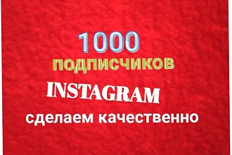 1000 русскоязычных инстаграм подписчиков