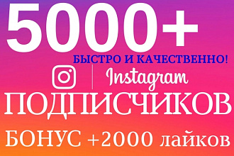 5000+ подписчиков в Инстаграм