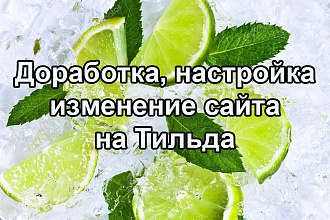 Доработка, настройка сайта на Тильда